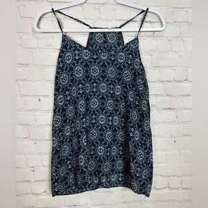 Paper Crane sleeveless blue flowy lightweight blouse, sz M,‎ GUC